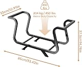 NiHome Cauldron-Style Firewood Rack 450 lbs Capacity Indoor/Outdoor view 7