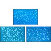 Full Line Stencil 3-Pk, Cloudy Skies, Stipple &amp; I Love It 50032/31019/60036
