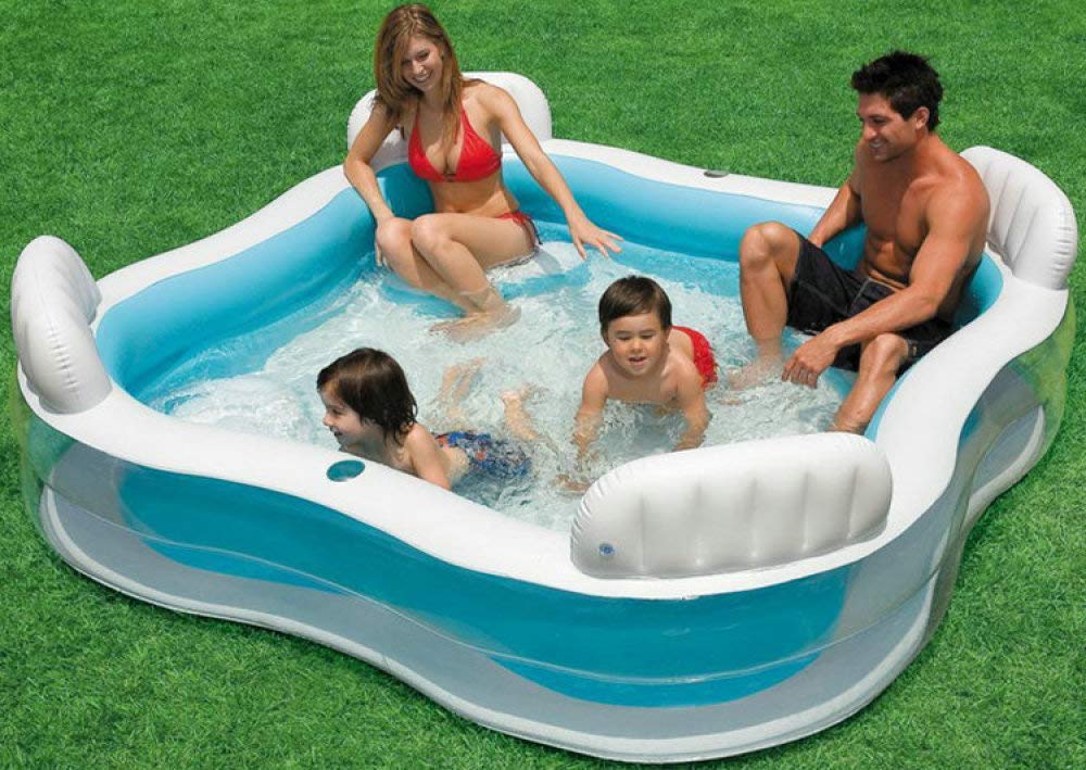intex swim centre family pool with seats