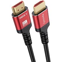 Eareyesail Câble HDMI 2.1 8K de 7,6 m, 48 Gbit/s ultra haut débit pour