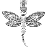 Claddagh Gold 925 Sterling Silver Dragonfly Pendant