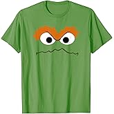 Sesame Street Oscar The Grouch Face Halloween Costume T-Shirt