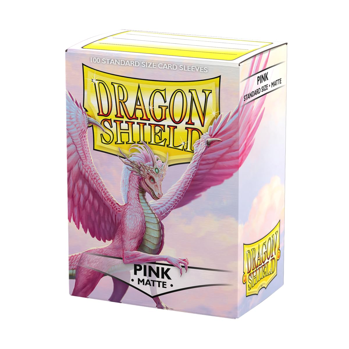 Photo 1 of Dragon Shield | Standard Size Matte Card Sleeves | 100 CT - Smooth & Tough TCG Sleeves - Compatible with Pokemon, Flesh & Blood, One Piece & Magic The Gathering | Pink