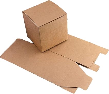 Caja de cartón de regalo de 30 tamaños, color negro, papel kraft para embalar cajas de
