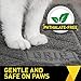 GRIP MASTER Durable Premium Cat Litter Mat, 35x23, Highly Effective, XL Jumbo, No Phthalate, Water Resistant, Traps Litter from Box and Cats, Scatter Control, Mats Soft on Kitty Paws, Graphite