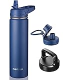 RUBYFLASK 24oz Insulated Water Bottle with