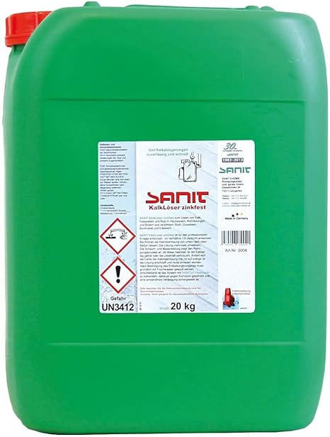 Sanit Kalkloser 20kg Kanister Entkalker Die Schnelle Kraft Mit Metallschutz Amazon De Baumarkt