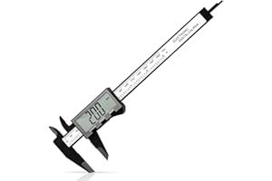 Digital Caliper, Sangabery Dial Caliper 6 Inch with Extra-Large LCD Screen, Plastic Vernier Calipers Measuring Tool, Electronic Ruler, Inch & Millimeter Conversion, Use for Jewelry, Industrial, DIY