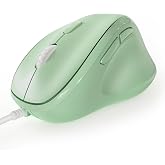 Micropack Ergonomic Mouse Wired for Laptop, PC Computer and Desktop, Ergo Mouse Vertical with Silent Clicks, Up to 3200 DPI Adjustable Mouse Sensitivity, Green