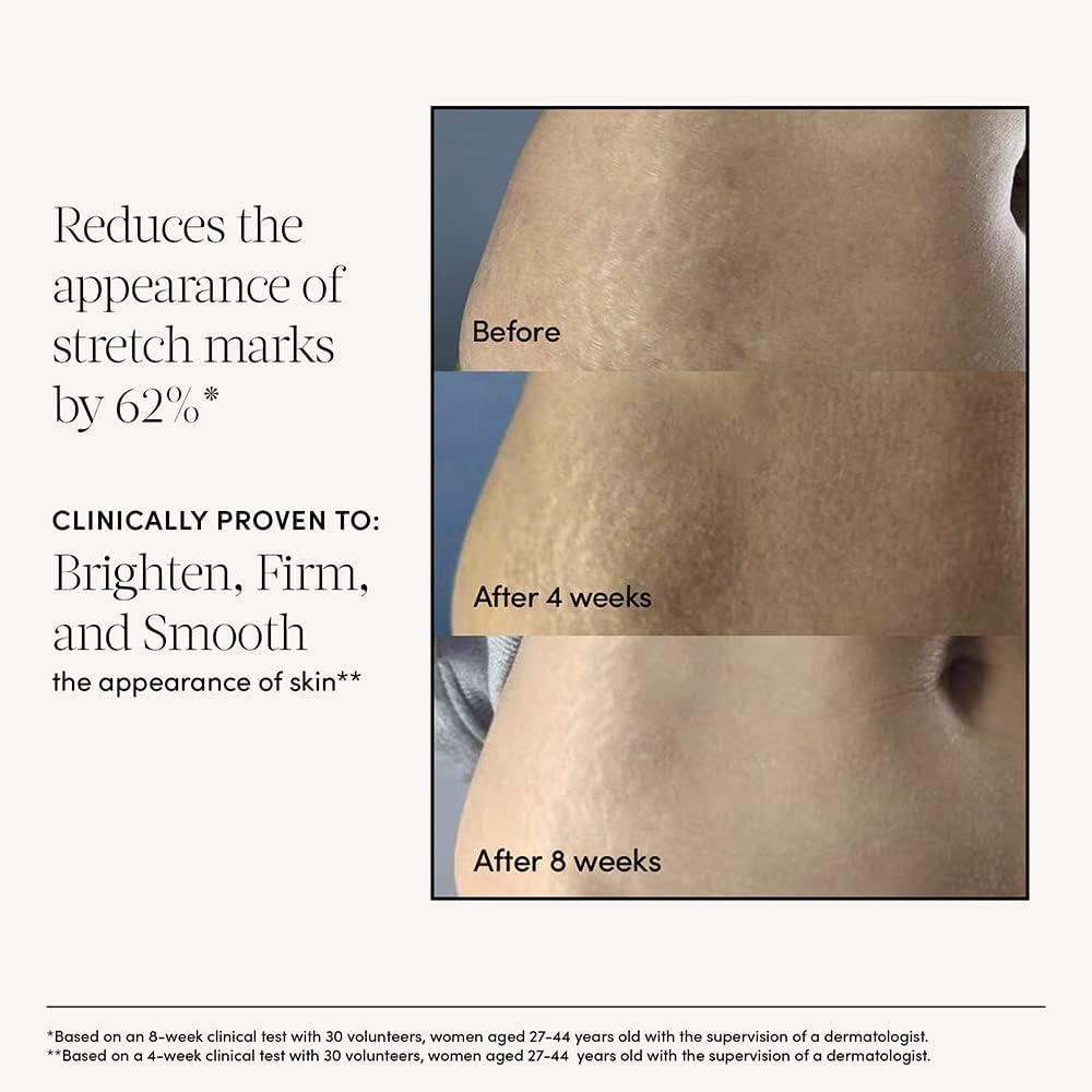 Evereden Nourishing Stretch Mark Cream, 4.0 fl oz. & Golden Belly Serum, 1.7 fl oz. & Soothing Belly Mask for Stretch Marks - 1st/2nd Trimester Size, 4 pack | 3 Item Bundle Set | Pregnancy Skincare