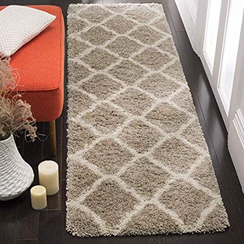 Genius Decors Traditional Contemporary Runner (Beige, Polyester, 2 X 6 Feet)