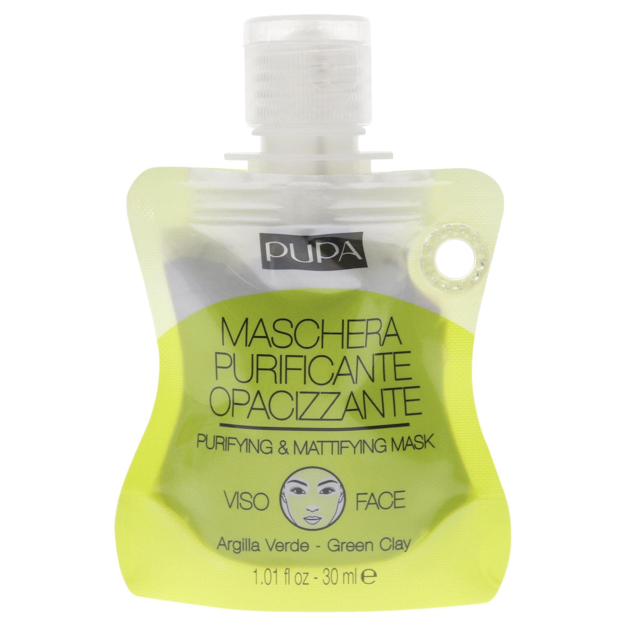 Pupa Milano Purifying and Mattifying Face Mask - Green Clay for Unisex 1 oz Mask