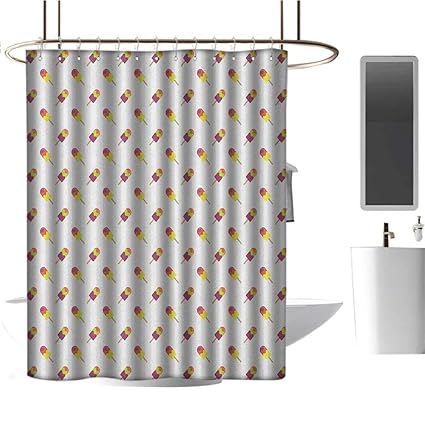 Amazon Com Qenuan Quality Fabric Shower Curtain Ice Cream