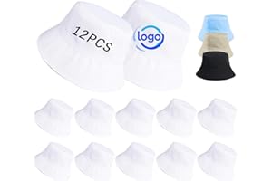DASSNANE Sublimated Bucket Hats Bulk Solid Color DIY Blank Hat Bucket Hats for Men, Women and Adults