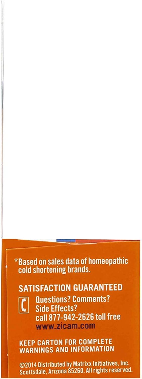 Zicam Cold Remedy Citrus RapidMelts, 25 Quick Dissolve Tablets, Clinically Proven to shorten colds when taken at the first sign, homeopathic, 25 Count (Pack of 1): Health & Personal Care