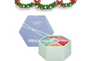 OSULLOC TEA VARIATION ESSENCE (42 Count, 6 Types x 7 ea), Christmas gift guide, Premium Tea Gift Set, Special Thank You Card attached