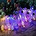 Dpowro Solar String Lights, 20 FT 30 LED 8 Mode Outdoor Waterproof Fairy Water Drop String Lights for Halloween, Christmas, New Year, Valentine, Patio Party , Wedding ,Garden, Home (Multicolor)