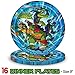 Teenage Mutant Ninja Turtles Party Supplies | TMNT Party Supplies | Includes Large Plates, Dessert Plates, Napkins, Table Cover, TMNT Masks | Boy Birthday Party Decorations Serves 16