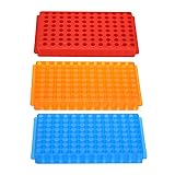 PATIKIL 96 Wells Tube Rack, 1set Vial Rack Double