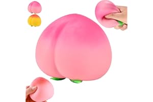 Peach Squishy Slow Rising Stress Relief Toy, Squishy Peach, Soft Squeezy Fruit Squishys, Squishyes Fidget for Adults, Cute Fr