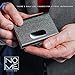 NOMĒ Slim Business Credit Card Holder - Minimalist Case Design - Magnetic Clasp - Black
