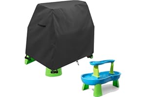 Aacabo Kids Water Table Cover Fit Rain Showers Splash Pond Water Table,Waterproof Dust Proof Anti-UV Outdoor Toys Cover-Cover only