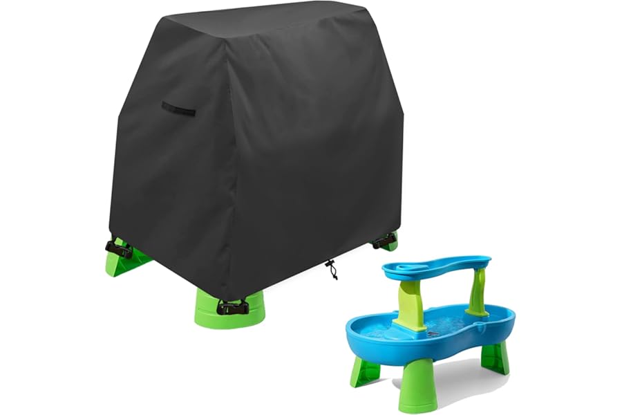 Aacabo Kids Water Table Cover Fit Rain Showers Splash Pond Water Table,Waterproof Dust Proof Anti-UV Outdoor Toys Cover-Cover only