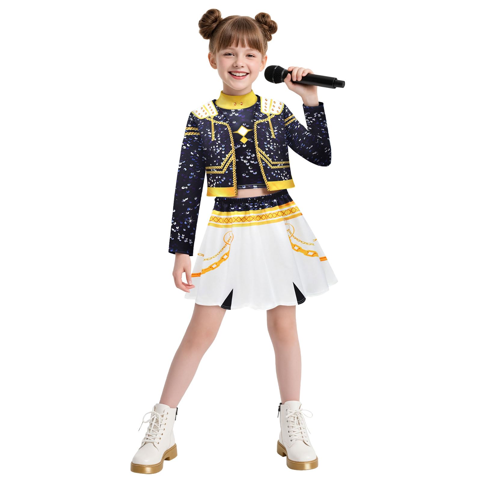 Photo 1 of VBLEVIAR halloween costumes kids girls stage clothing set fancy outfits performace clothing