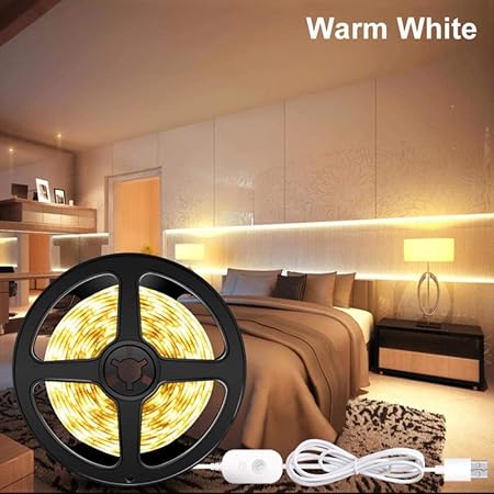 Dwst 5v Pir Led Schrank Lichtband Wireless Motion Sensor Lampen Kuche Kabinett Licht Lampe Led Streifen Wasserdichte Usb Led Beleuchtung Ribbon Color Warm White Size 0 5m Amazon De Kuche Haushalt