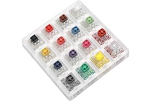 YMDK 16 Key Kailh Box Navy Jade Royal Pink Switches Pro Red Shaft Testing Tool Switch Tester (16 Key Box Tester)