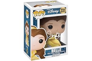 HOFSM.COM HALL OF FAME SPORTS MEMORABILIA Emma Watson Belle #221 Beauty And The Beast Facsimile Signed Reprint Laser Autographed Funko POP! Movies Figurine with Protector Case