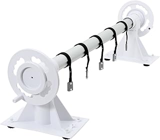 Zelsius - Aluminium Aufrollsystem, für Solar und Pool Planen und Abdeckungen von 300 bis 570 cm, In ground Poolaufroller