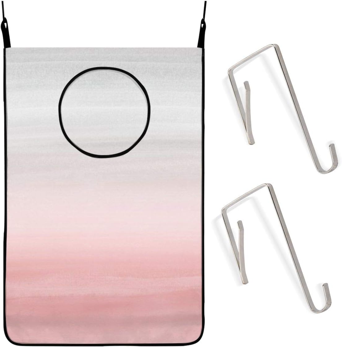 Wäschekorb zum Aufhängen, grau, Aquarell, abstrakte Malerei, Dekoration