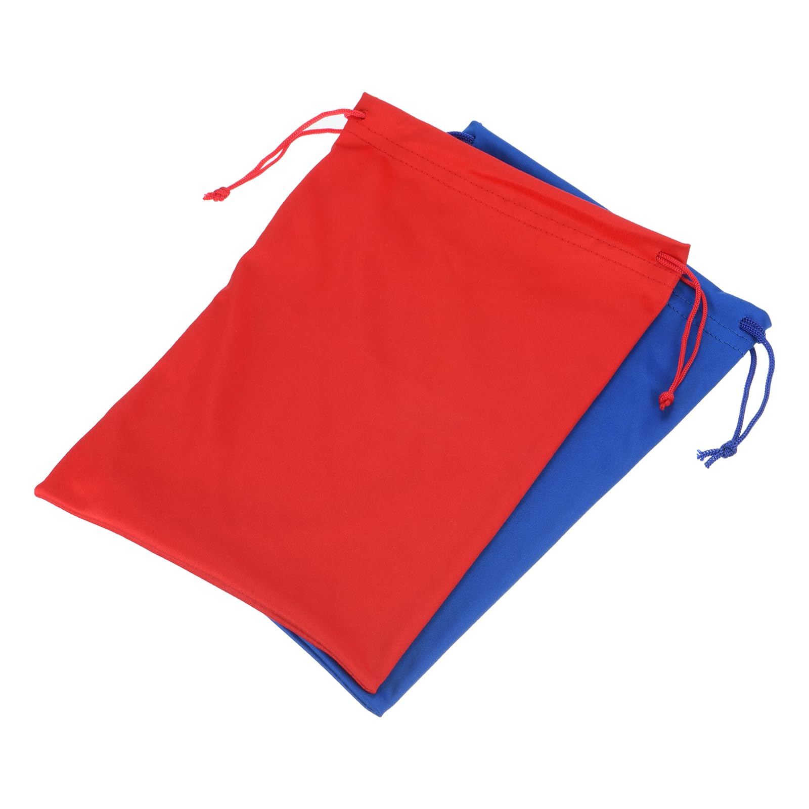 M METERXITY 2 Pack Ski Goggle Bag - Microfiber Snow Goggles Case Sleeve Drawstring Pouch Protection Bags, Apply to Goggles (7.1 x 10.6 Inch, Blue Red)