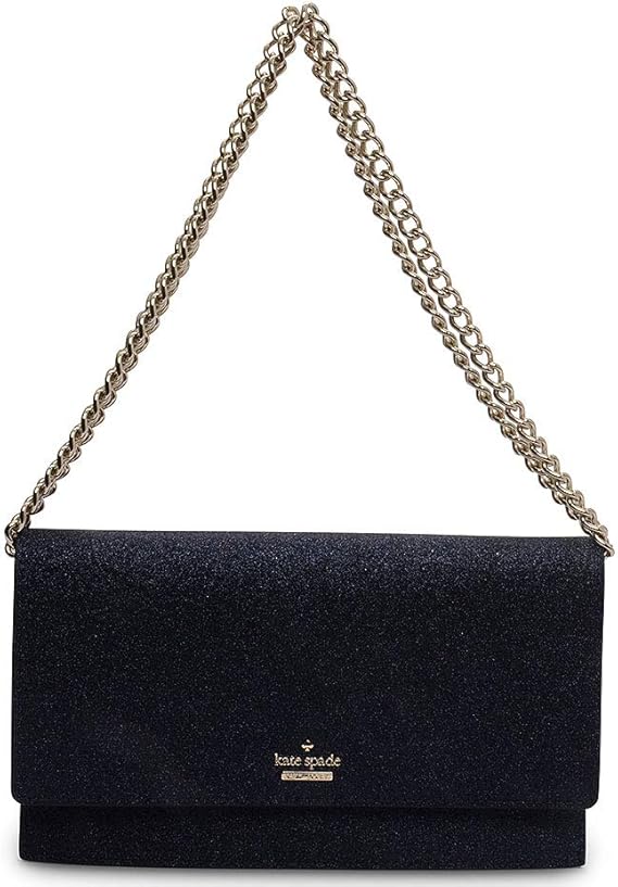navy glitter clutch
