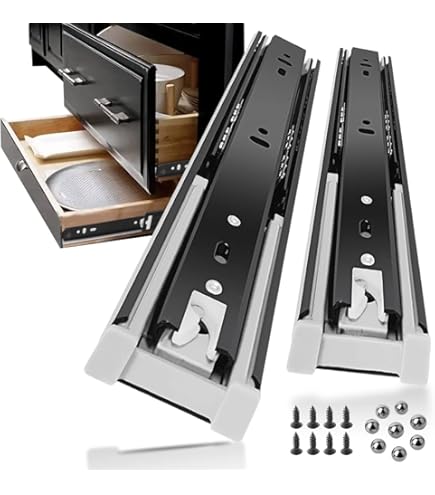 10 Pairs 22 Inch Drawer Slides Soft Close Drawer Full Extension Drawer - View #3