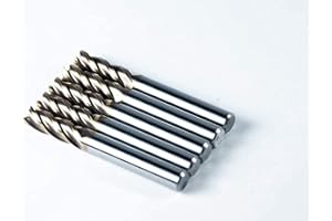 Jarrow Tool Square End Carbide Mill Set (Pack of 1) - 1/2 End Mill for Alloy Steels/Hardened Metals – 4 Flute TiAlN Coated Square Nose Milling Set for CNC Machine Milling Tools