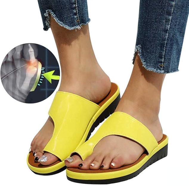 Clip Toe Flip Flops Women Comfy Platform Sandal Orthotic Shoes