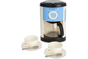 Casdon Morphy Richards Coffee Maker | Fillable Toy Coffee Maker for Children Aged 3+ | Includes Water Level Indicator & Dripp