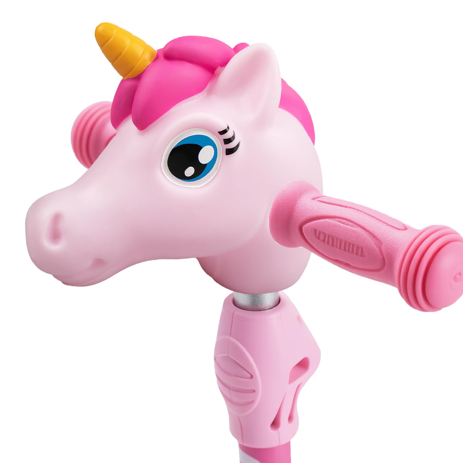 Photo 1 of victob Unicorn Head Scooter Accessories for Kids - Micro Kickboard Accessories - Suit for T-Bar Handle Scooter/Bike/Bicycle - Great Gift for Girls