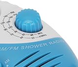 Rushbom Waterproof Shower Radio AM FM Speaker Top Handle Splash Proof Bathroom view 8
