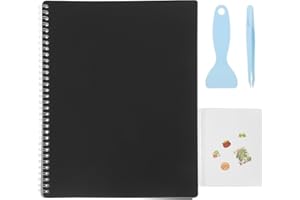 Lurrose Livre d'autocollants réutilisable - Album de collection d'autocollants - Livre de rangement avec 40 feuilles de papie