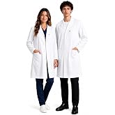 Unisex White Cotton Lab Coat for Doctors, Students &amp; Medical Labs | Soft twill cotton-blend lab coat with shrink-resistant fabric, ideal for medical, pharmacy and science labs
