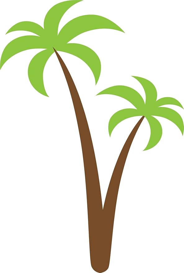 Palm Trees Wall Sticker Amazon.co.uk Kitchen & Home