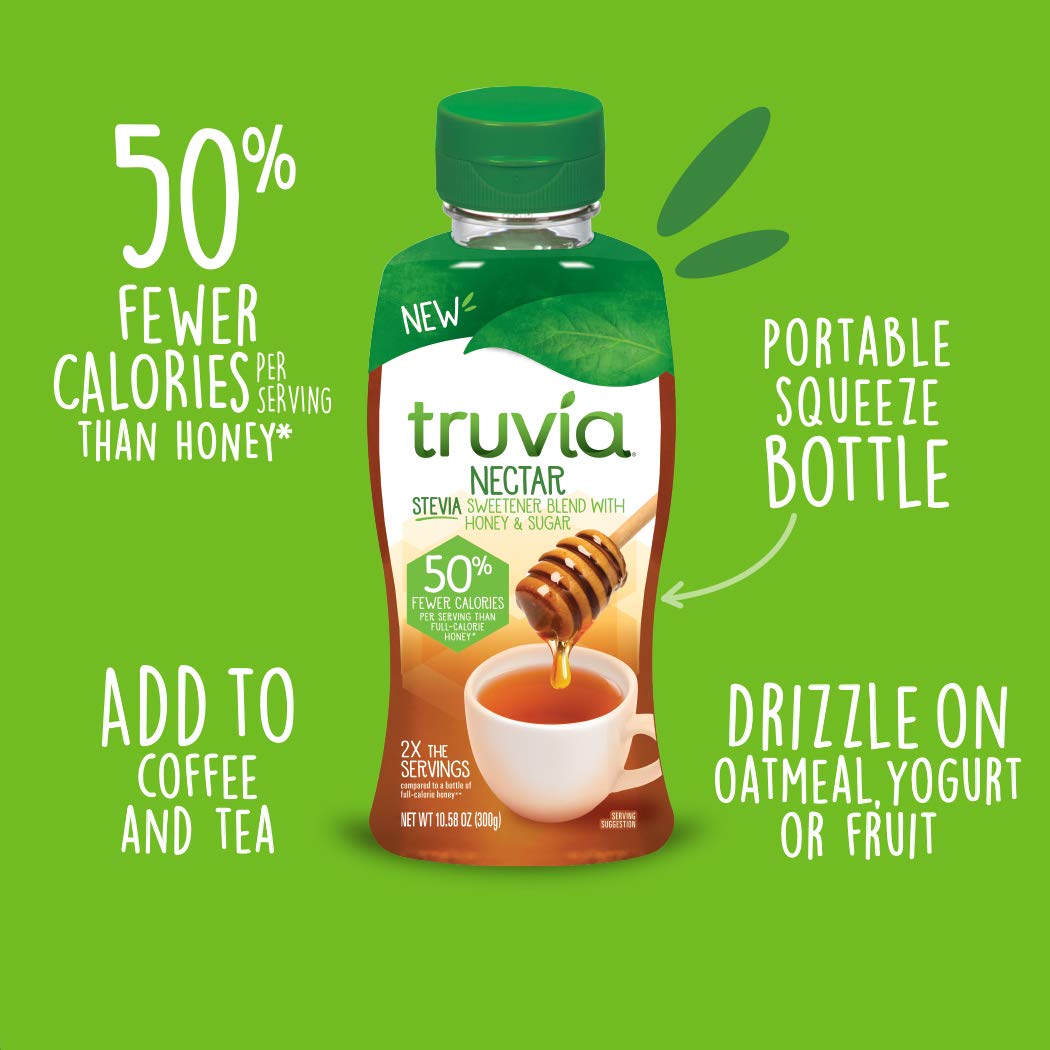 Truvia Nectar, Stevia Sweetener and Honey Blend, 10.58 oz Bottle
