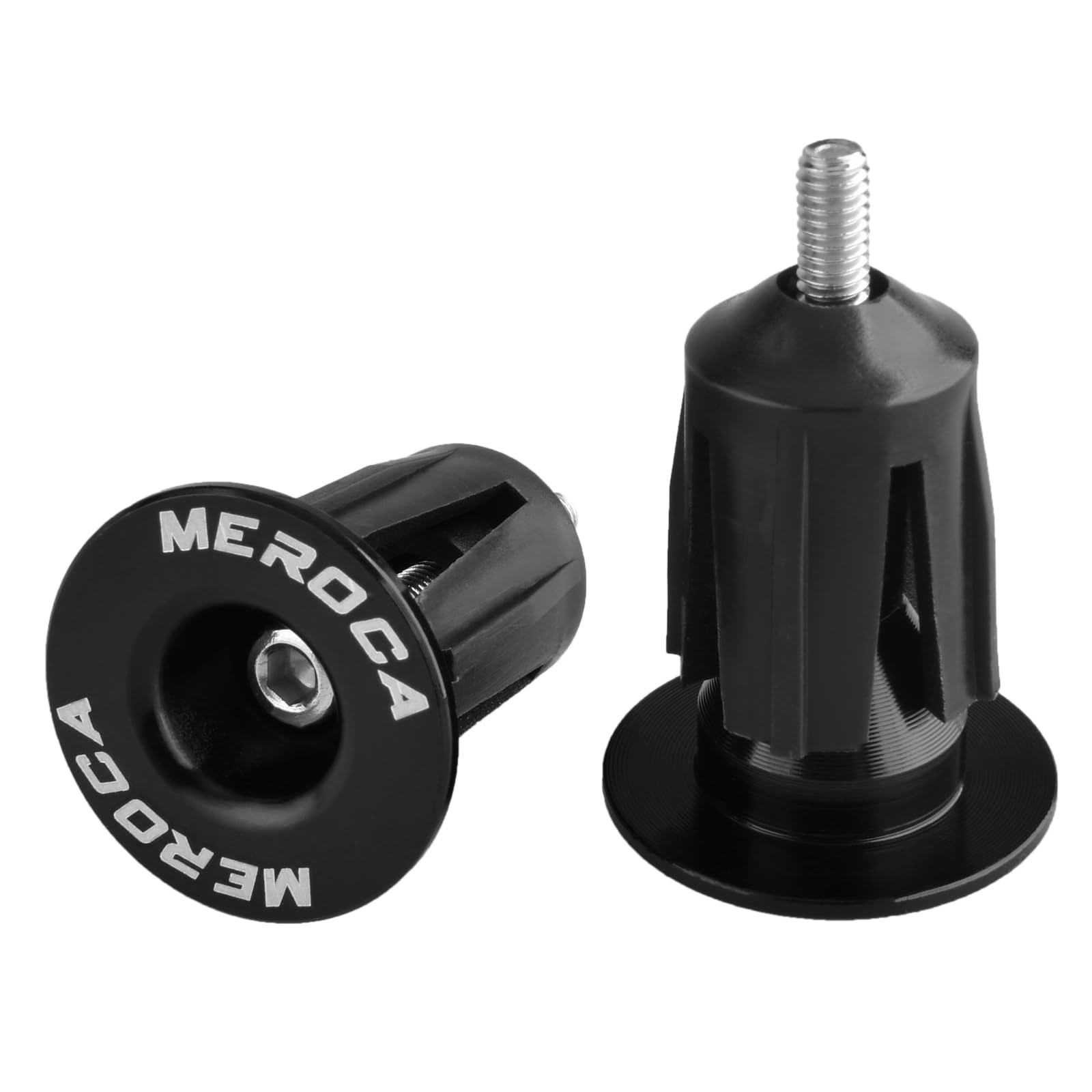 TRIWONDER Bar End Plugs Aluminum Bicycle Handlebar End Plugs Handlebar Caps for Most Mountain Bike Bicycle Road Bike (Black - 26mm)