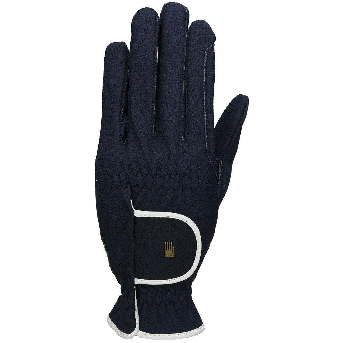 Roeckl Sports equestrian gloves LONA, ladies summer riding glove, navy/white 8.5