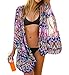 Chalier Womens Swimsuit Cover Up Floral Chiffon Bathing Suit Cover Ups Kimono Cardigan Beach Cover Up
