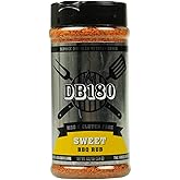 DB180 Sweet BBQ Rub – Sweet & Smoky Competition-Style Seasoning for Ribs, Pork & Chicken – Gluten Free – 13.2 oz