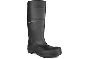 Acton Function 16'' Waterproof PVC Rain Boots, Soft Toe, Adjustable Height, Black